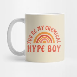 NewJeans Hype boy rainbow lyrics typography Morcaworks Mug